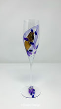 Load image into Gallery viewer, Champagne Flute - Purple Copper Leaf Collection
