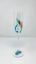 Load image into Gallery viewer, Champagne Flute - Turquoise and Copper Collection
