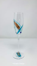 Load image into Gallery viewer, Champagne Flute - Turquoise and Copper Collection
