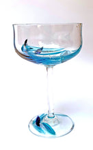 Load image into Gallery viewer, Champagne Coupe - Blue Leaf Collection
