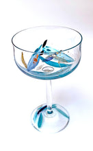 Load image into Gallery viewer, Champagne Coupe - Blue Leaf Collection
