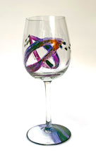 Load image into Gallery viewer, Porto Wine Glass - Purple Leaf Collection
