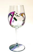 Load image into Gallery viewer, Porto Wine Glass - Purple Leaf Collection
