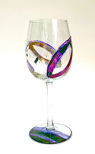 Load image into Gallery viewer, Porto Wine Glass - Purple Leaf Collection
